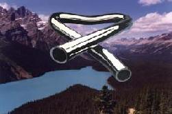 tubular bells above the lake Peyto in Canada