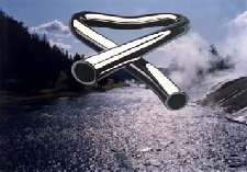tubular bells above the river of yellowstone